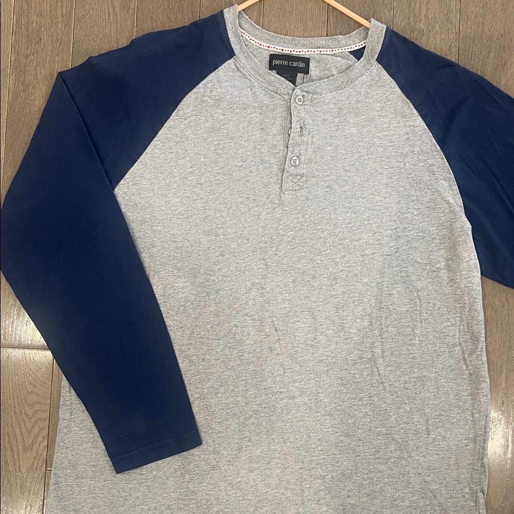 Pierre Cardin Vintage Raglan Henley Long Sleeve M